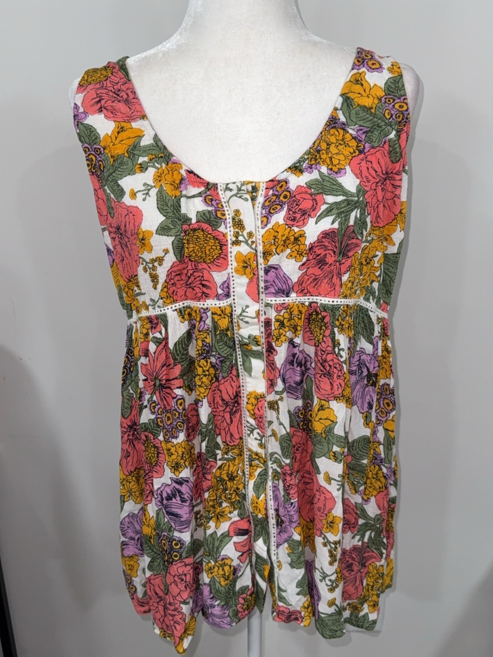 Anthropologie Jules Babydoll Top